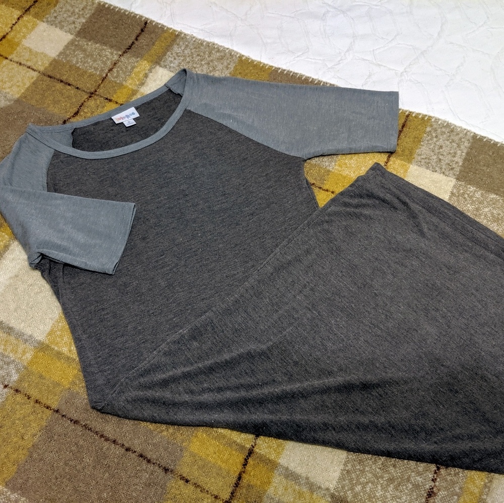 Gray LuLaRoe Body-con Dress